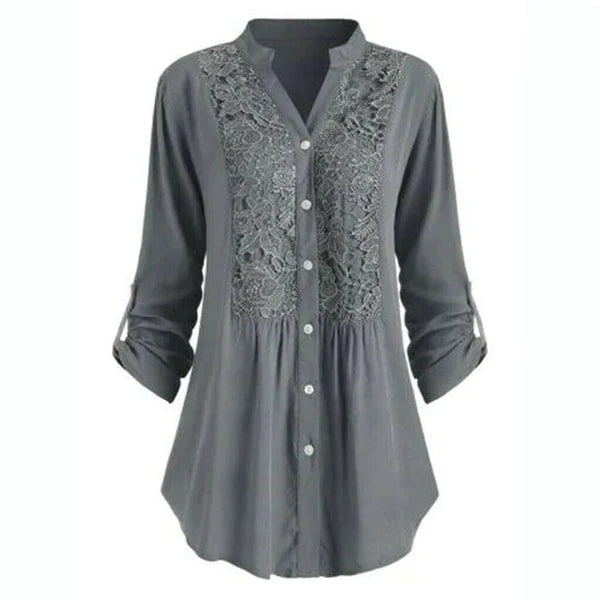 Hailei - Casual Blouse met lange mouwen