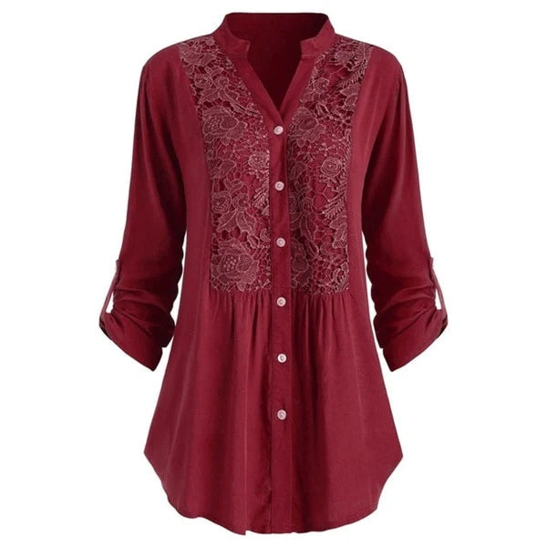 Hailei - Casual Blouse met lange mouwen